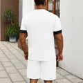 men's short-sleeve and shorts set, casual sportswear set, 3d printed cross-border hot seller, dropshipping available