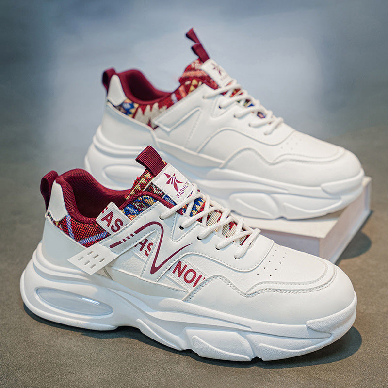 Men's shoes 2026 new spring breathable trendy sneakers height increasing dad shoes men's hot selling casual sports shoes student shoes