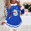 2025 european and american cross-border women's autumn/winter new collection: round neck long sleeve pleated casual party dress