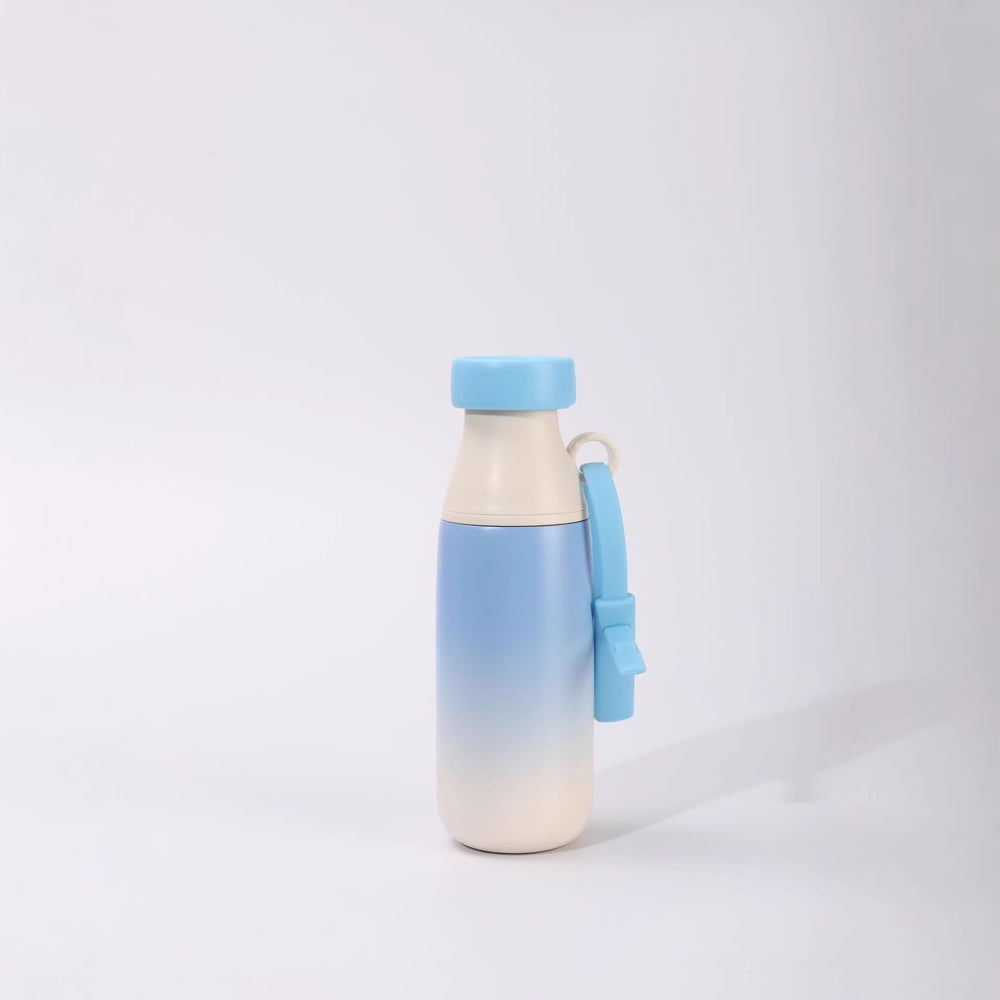Dopamine-boosting creative portable insulated tumbler - stylish detachable lanyard, stainless steel water bottle with tea infuser, milk bottle
