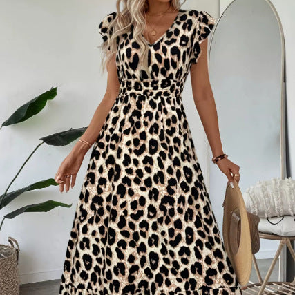 new  cross-border platform new arrival: slim-fit, loose-fitting short-sleeve shirt dress - flattering and figure-hugging