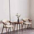 Used solid wood dining chair modern accessible luxuryclassy design tea room desk negotiation armrest back ash wood chair