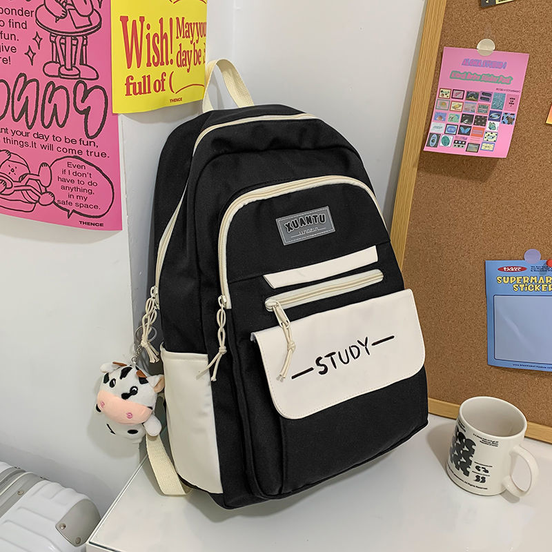 School bag wholesale children's high school junior high school primary school students grades one, two, three to six ultra-light weight reduction backpack women's multi-capacity