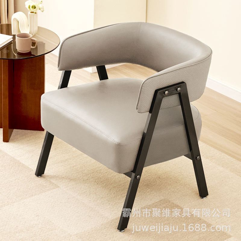 European style accessible luxurycasual negotiation chair hotel reception lounge balcony living room single cat scratching leather casual sofa chair