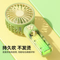 Mini handheld fan usb rechargeable outdoor mini portable student handheld portable desktop silent small fan