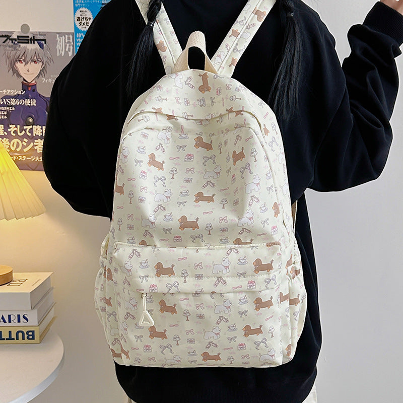 New schoolbag female junior high school student backpack cartoon student large capacity Japanese backpack junior high school student backpack