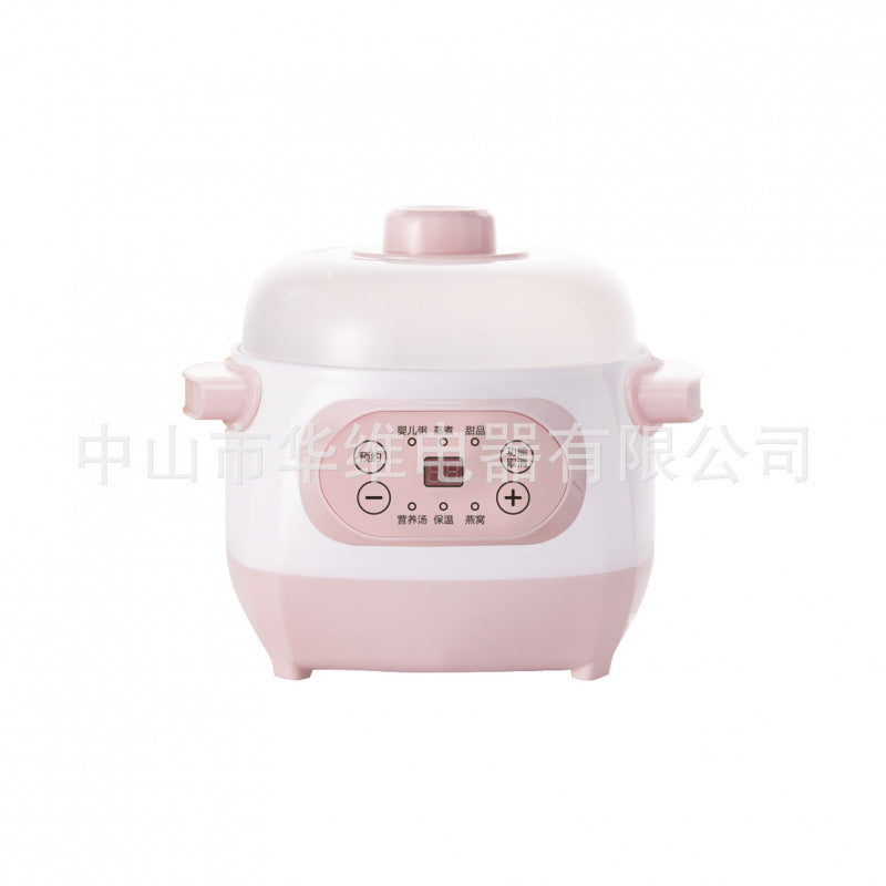 Electric mini ceramic stew pot - multifunctional, programmable, and timed for health & wellness. perfect for soups, bird's nest, and more. ideal gift