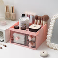 Desktop cosmetic multifunctional storage office pen holder makeup brush lipstick eyebrow pencil drawer compartment dressing box