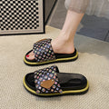 Thick sole slippers women's summernew arrivaloutwear men's and women's fashiontrendy brand letternon-slipeasiest for matchlettercouple flip-flops
