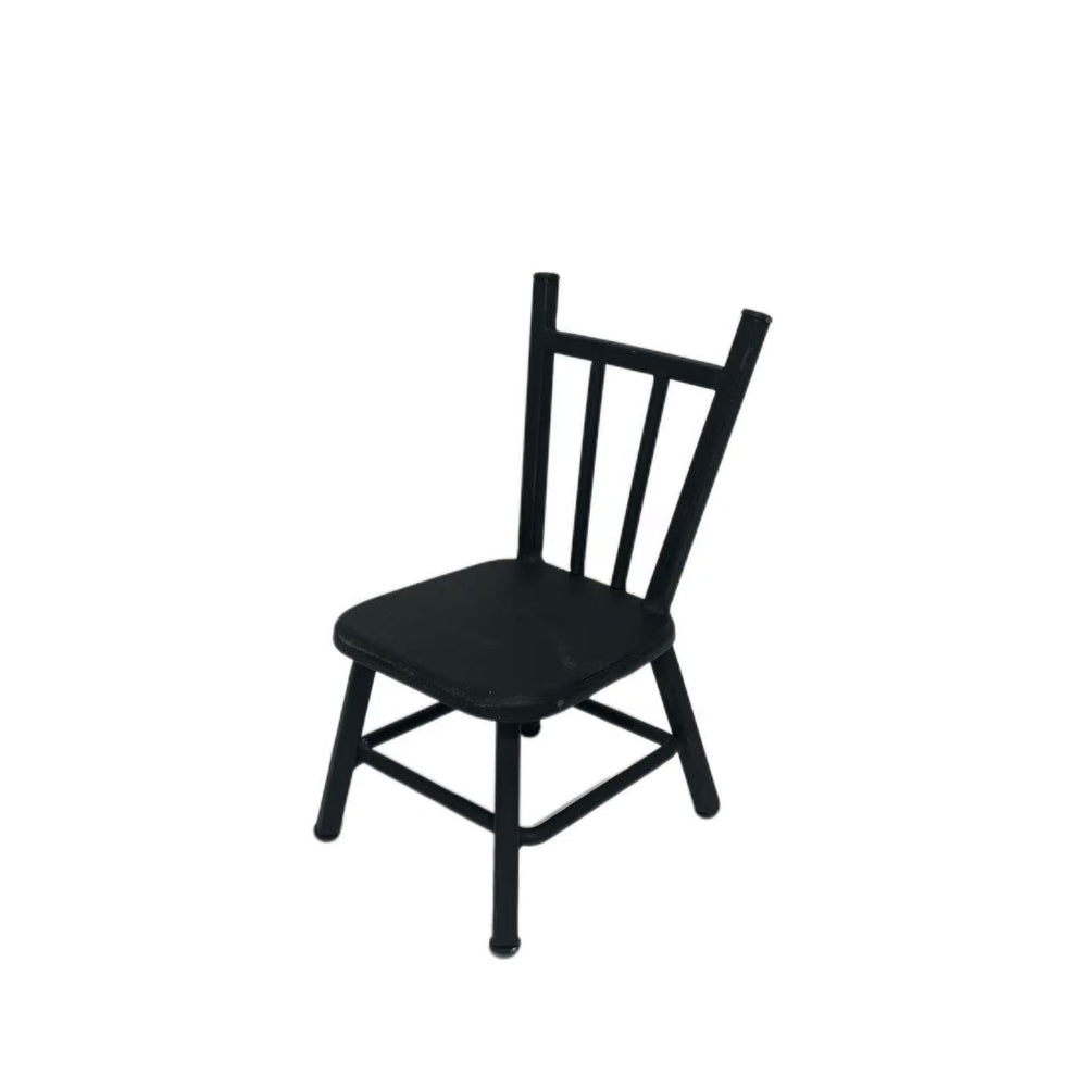 Wrought iron small chair japanese style garden landscaping decoration ornaments mini flower stand retro small back chair bench props