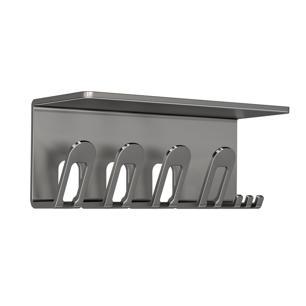 Toothbrush holder - no drilling required, bathroom toothbrush storage rack, home set, wall-mounted mouthwash cup & toothpaste dispenser