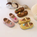Ready-to-ship adorable cartoon birkenstock-style shoes for little girls, korean fashion princess shoes, soft-soled moccasins, cloth shoes, baby flats