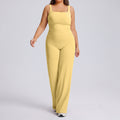 European and american plus size straight-leg yoga outfit set - high elasticity, breathable, quick-drying activewear for women's outdoor running and fitness