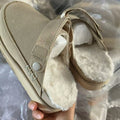 Thick sole toe-cap back strap boken shoes exportplus size24autumnew arrival cowhide velvet casual toe-cap slippers in stock