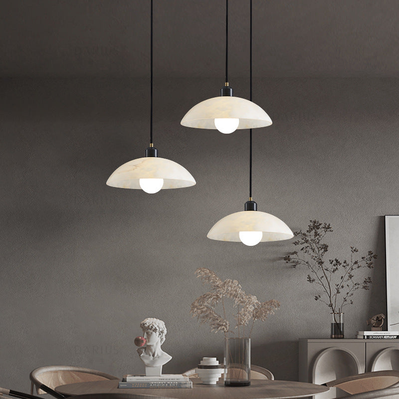 Marble all-copper chandelier modern simple light luxury restaurant chandelier bar light designer creative aisle entry lighting