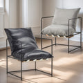 Scandinavian simple lazy sofa fabric iron single lounge chair lunch break accessible luxury reading casual chair bedroom office