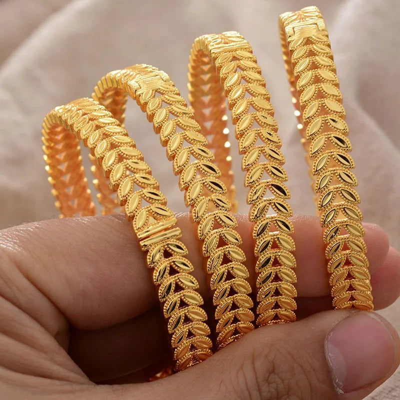dubai women's bracelet middle eastern gold bracelet ethiopian saudi arabian wedding bridal jewelry