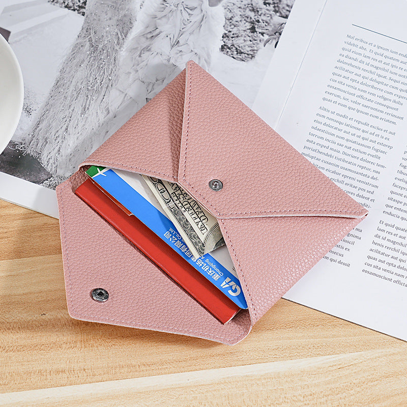 Foreign trade new women's wallet trend PU card bag card cover Korean version simple wallet creative envelope wallet female wholesale