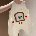 Summer sleeveless romper for baby boys and girls - cute, breathable, and perfect for casual outings