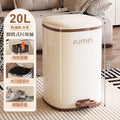 Luxury trash can - large, step-on, lidged - perfect for home, living room, kitchen, bedroom, and bathroom. plastic storage bin