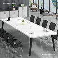 Minimalist modern conference table, long table, small meeting room training table, simple workstation, office desk and chair set