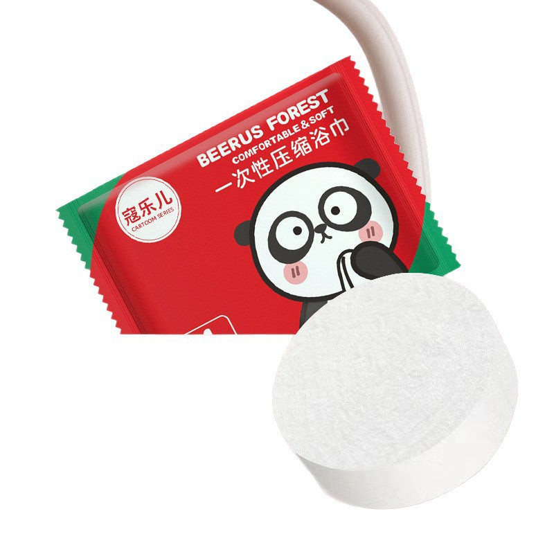 Disposable compressed towels for face washing - thickened, highly absorbent, large size - perfect for travel, business trips, and hotel stays - individually wrapped