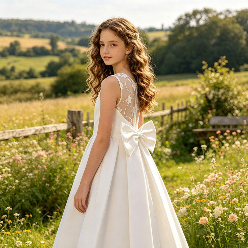 fashion style youth whitecasual style satin sleeveless vest pastoral style back lacepatchworkelegance