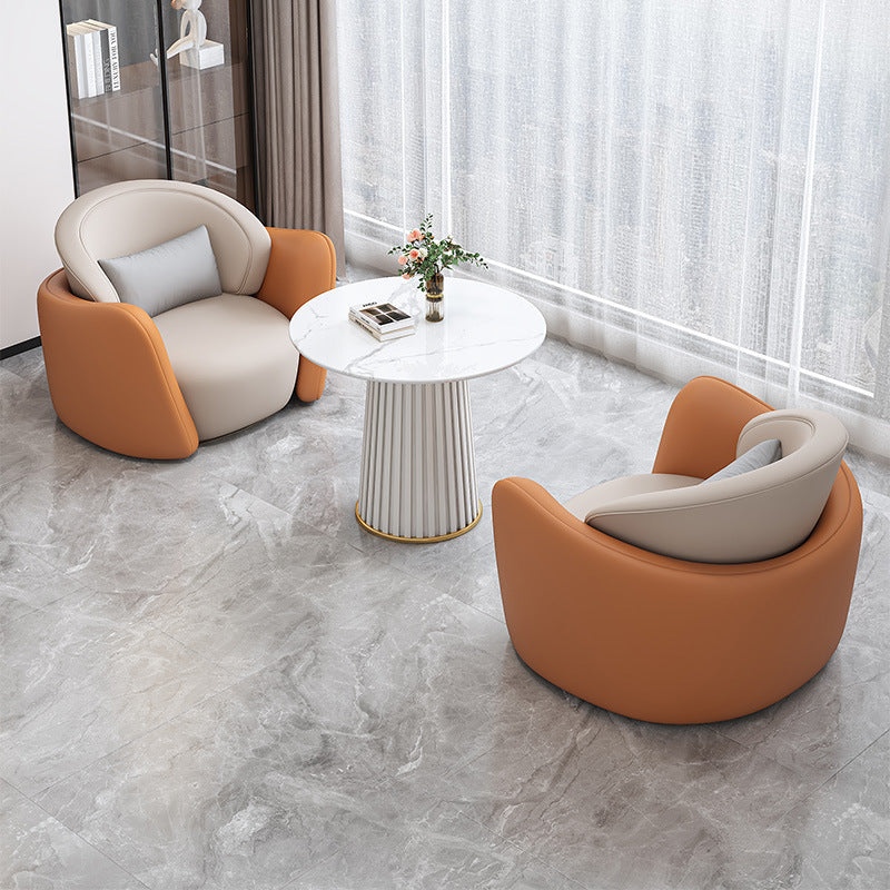 Negotiation table and chair set, lounge area, modern light luxury lounge area, reception table, negotiation table, sales office, beauty salon reception