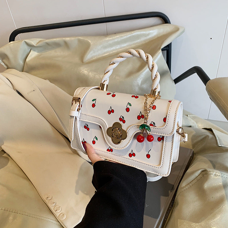 Premium texture fashion handbag bag women's autumn and winter U2025 new trendy niche messenger bag foreign style versatile small square