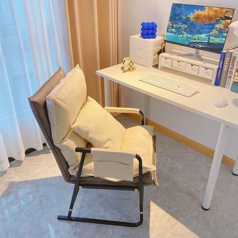 Computer chair for homeplaid long sitting back chair office nap reclining dormitory seat lazy sofa chair gaming chair