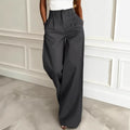 wine red texture classywork clothing suit pants for women spring and summer  high waist narrow version loose pants drapedpants