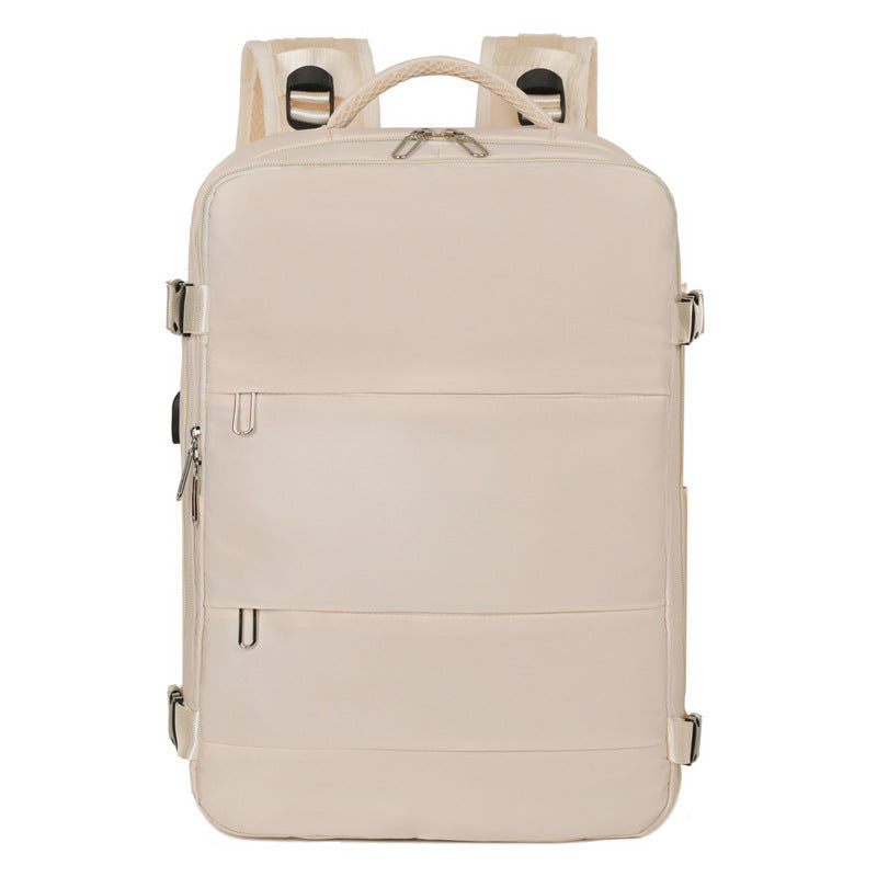 Cross-border new durable and fashionable expansion travel backpack 16-inch computer bag backpack simple commuter business backpack