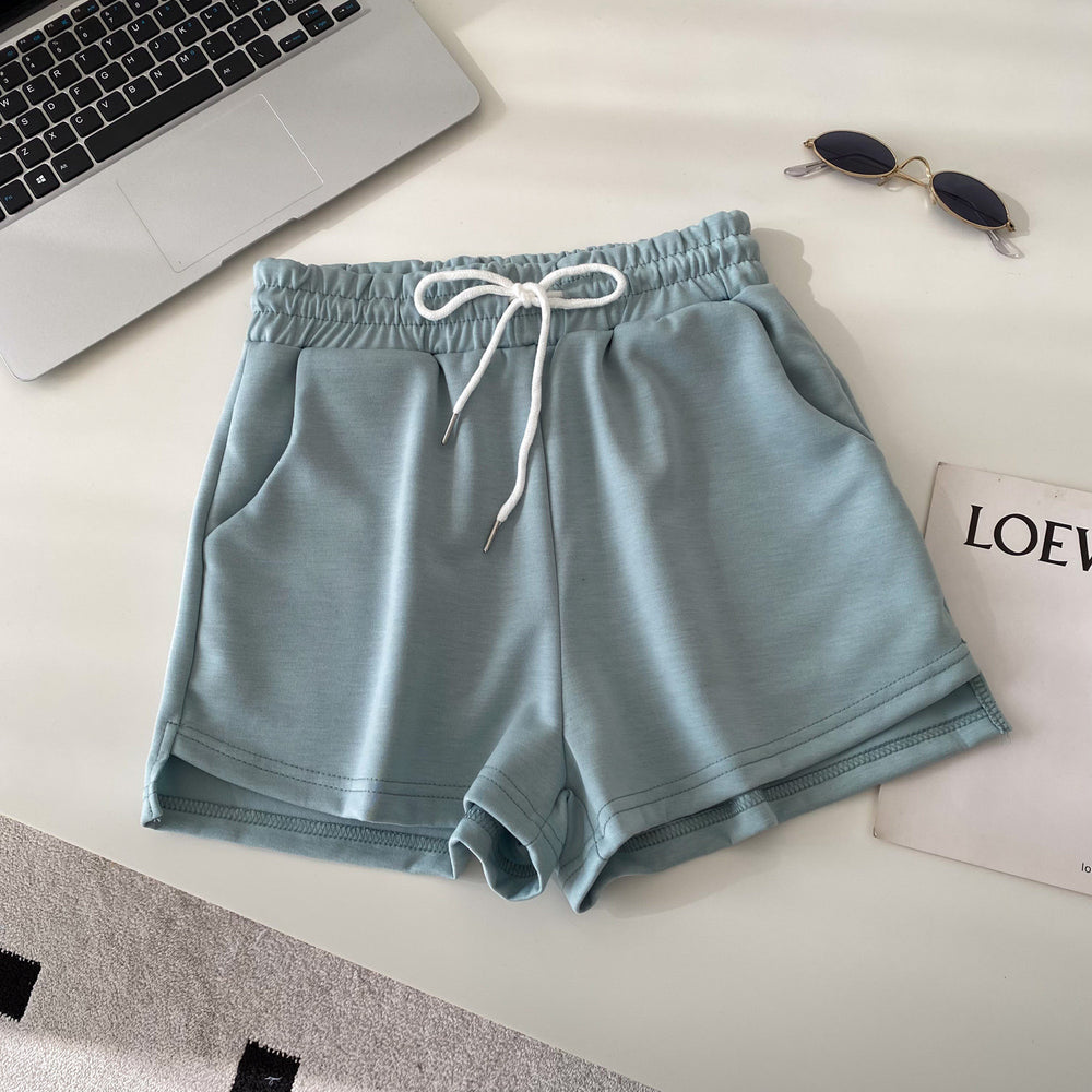 K-stylehigh waistcasualcasualloose pants shorts women's summer looseslimming lookeasiest for match drawstring sports casual pantssummer
