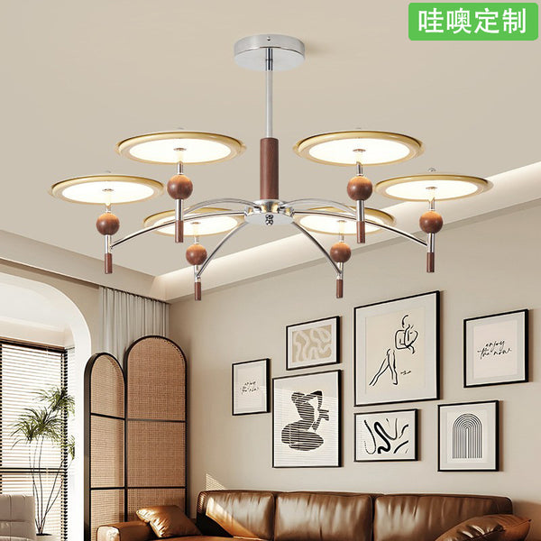 [Wow] French medieval chandelier retro cream full spectrum eye protection hall bedroom main light 2025 new