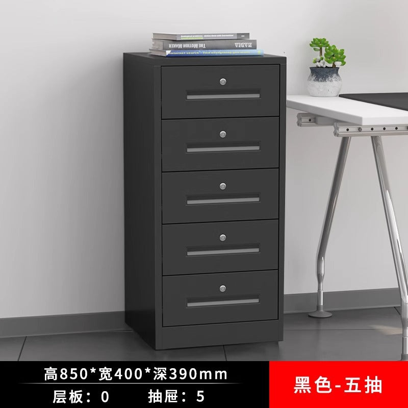 Office low cabinet Under the desk Storage cabinet Thickened combination lock Drawer Locker Printer base Iron cabinet