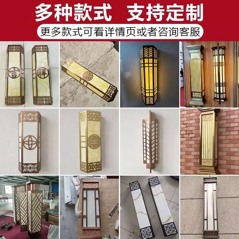 New outdoor wall lamp - waterproof, rustproof, marble finish, roman column style - perfect for courtyards, villas, entryways, and pillar lighting