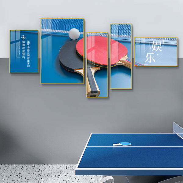 Table Tennis Room Decorative Painting Inspiring Gymnasium Activities Cultural Center Wall Decoration Murals Sports Hanging Paintings