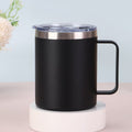 Amazon 304 stainless steel mug 12oz minimalist portable insulated tumbler with handle for home and office - wholesale