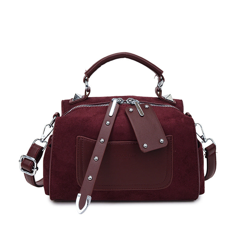 Autumn winterfall and winternew arrival boston pillow bag fashion stitching easiest for matchniche style shoulder bag big bag