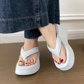 2026 new fashion diamond-shaped height-increasing flip-flops for women, eva non-slip thick-soled trendy beach thong sandals