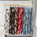 Exportsweeteasiest for matchpleated skirt large swing printing skirt women's frenchhigh waista-line medium long pleated skirt