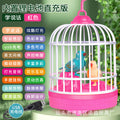 New and unique human body sensor voice-controlled artificial bird cage scenic spot temple fair gift mini bird cage street stall toy