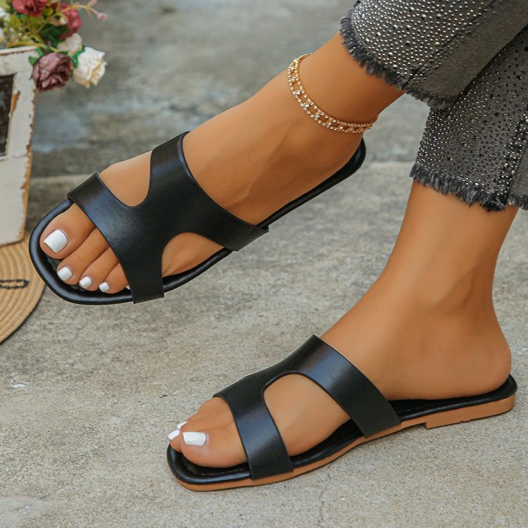 Export large size flat slippers for women support urgent purchase weight 37 260 grams size difference 0.67   agent
