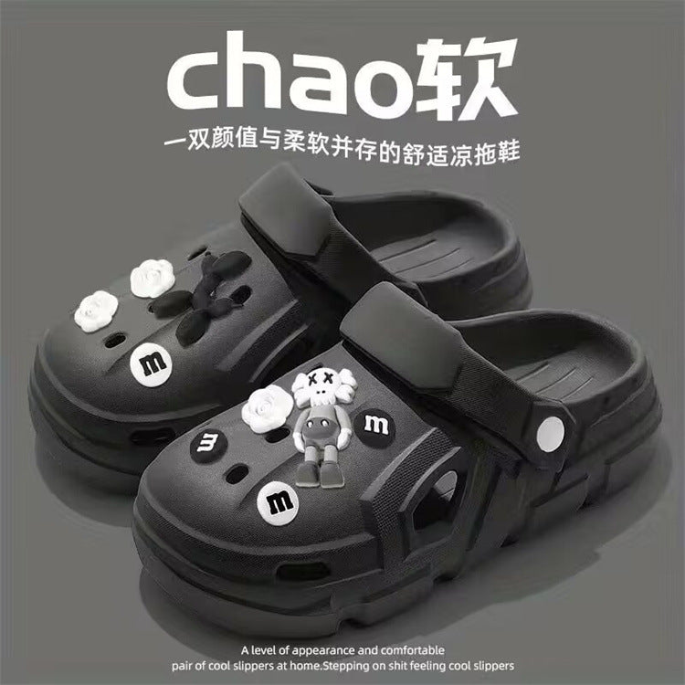 2026 new men's clogs - summer outdoor beach thick-soled non-slip couple sandals - autumn sandals for men