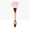 Mini1#-rose gold-white powder brush + opp packaging