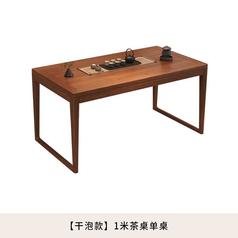For homesmall apartment balcony solid wood tea table dry tea table all-in-one a complete set of casual modern tea table and chair combination