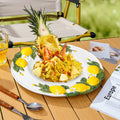 Scandinavian creative lemon embossed ceramic dinner plate restaurant high-looking photo display plate hotel large portion dish plate