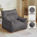 Beanbag lounger - perfect for small spaces, rentals, bedrooms, living rooms, and balconies - single person leisure sofa chair - tatami sofa