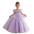Girls' formal dress - european style, mesh overlay, courtly elegance, children's birthday princess dress, performance costume, new summer collection