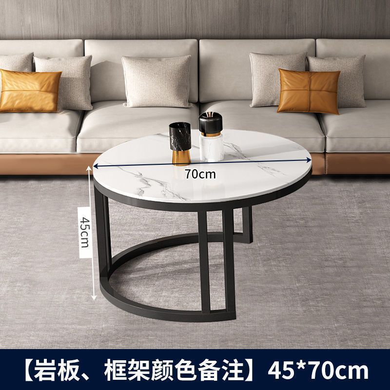 Rock slab coffee table living room for homeaccessible luxury modern casual rental house new arrival tea table oval popular small apartment tea